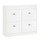image 1 of HOMCOM Shoe Cabinet with 4 Flip Drawers Storage Cupboard with Adjustable Shelf