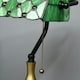 image 9 of HOMCOM Stained Glass Table Lamp, Vintage Lamp with Green Handmade Shade