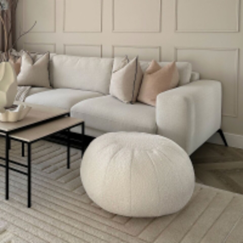 image 1 of rucomfy Indoor Snug Pouffe - Comfortable Bean Bag Footstool