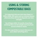 image 5 of The Caddy Company 7 Litre Compostable Food Waste Bin Bags - 4 Rolls
