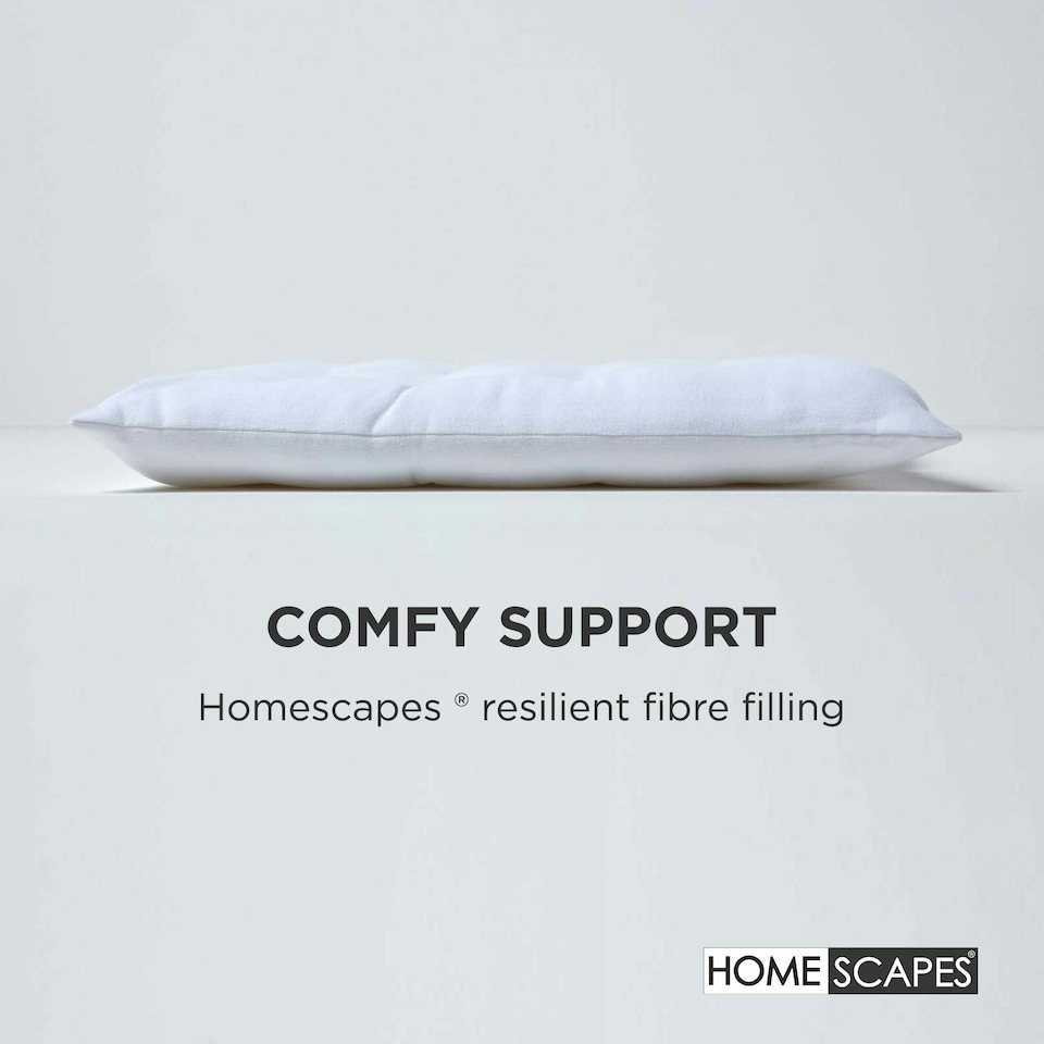 image 1 of Homescapes Seat Pad Luxury Cotton Indoor Outdoor Garden Dining Cushion | White | 40 x 40 cm | 1