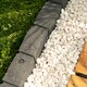 image 8 of Recycled Rubber Roman Stone Garden Border 1.2m - Grey - Pack of 8 | Grey | Grey
