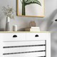 image 8 of HOMCOM Radiator Cover with Drawer, Horizontal Slat, 111cm, White