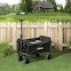 image 2 of Outsunny 41L Festival Trolley, 60kg Heavy Duty Folding Trolley Cart, Black