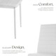 image 3 of Dining Chairs - high backrest, padded, synthetic leather  - Set of 8 White