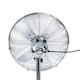 image 10 of Oypla Electrical 16" Inch 40cm Chrome Metal Pedestal 3 Speed Stand Fan Cooling