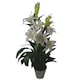 image 6 of 90cm (3ft) Artificial Lily Stargazer Style Lillies Plant Large Flowers Pink