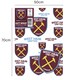 image 3 of West Ham FC 2 Sheets & 2 Tags Gift Wrap