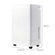 image 2 of Spector 10L Portable Dehumidifier White Air Purifier Quiet Moisture Extractor | White