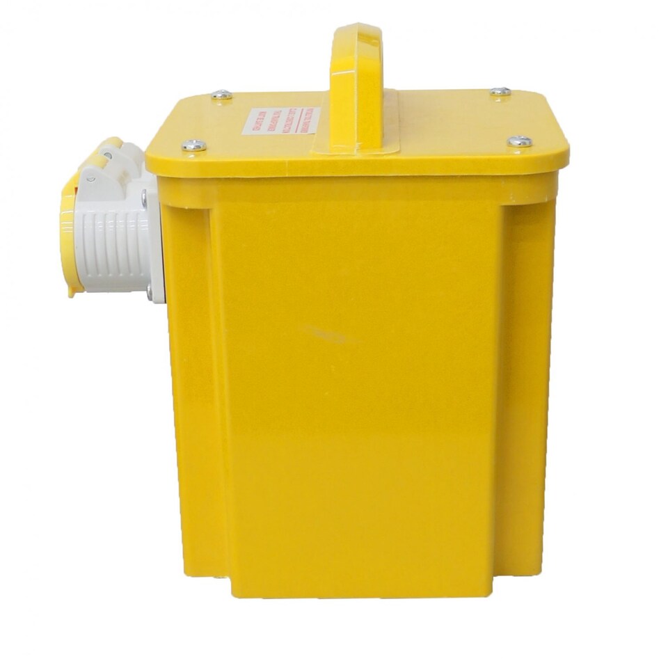 image 1 of 3.3KVA Site Transformer 110V Twin Outlet 16 AMP KVA 3.3 | Yellow