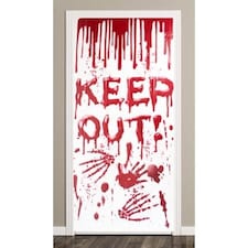 Halloween Bloody Keep Out Scary Door Cover