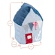 image 3 of Nicola Spring Beach Hut Door Stop - 15 x 21cm - Blue Stripe