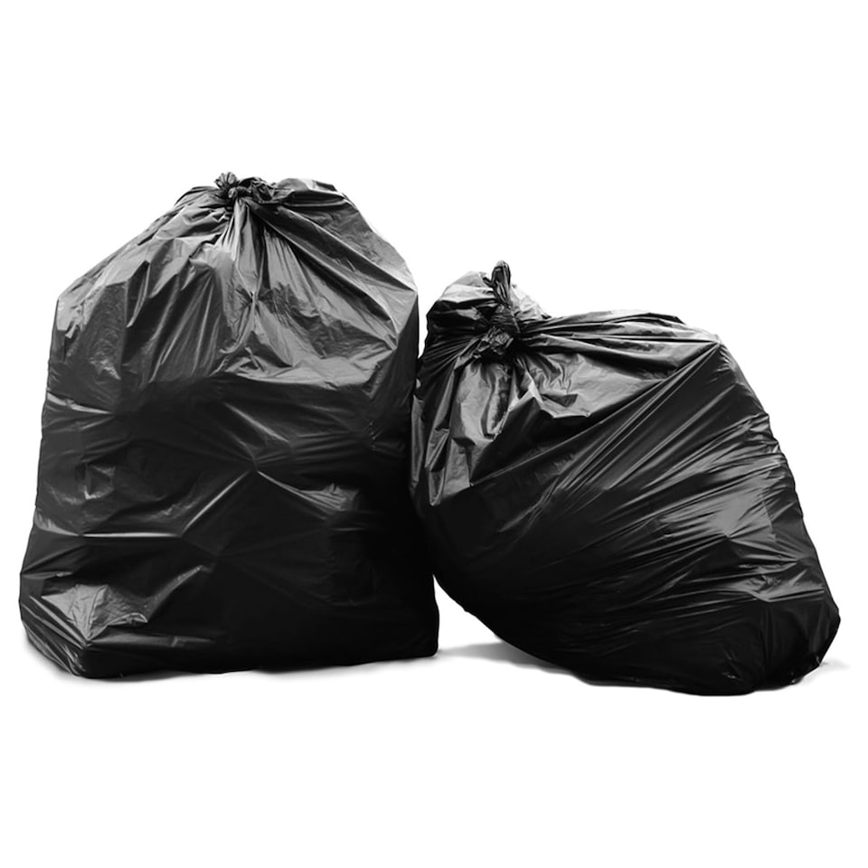 image 1 of 50 x 80L Strong Large Black Rubbish Waste Bin Liners 140 Gauge Ideal For Home & Office
