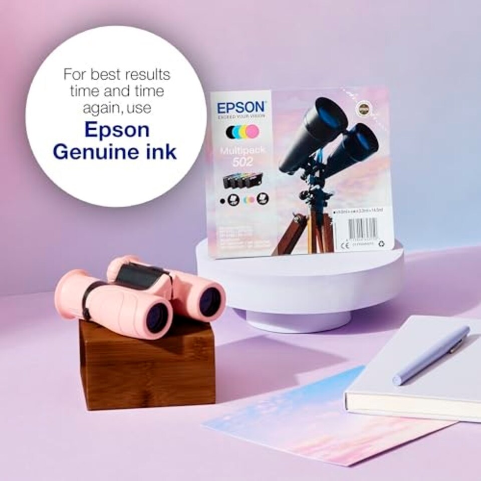 image 1 of Epson 502XL Binoculars Genuine High Yield Multipack, 4-colours Ink Cartridges