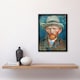image 4 of Self Portrait With Hat Van Gogh Vintage Framed Wall Art Print 12X16"
