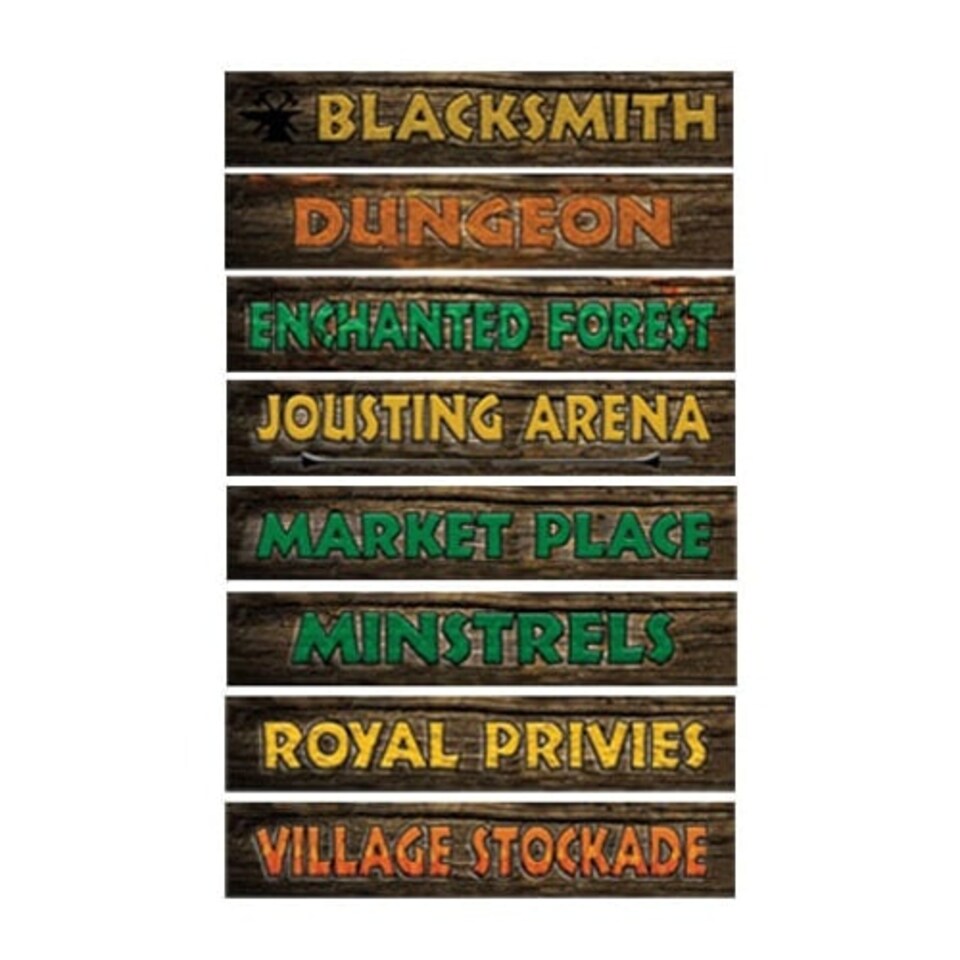 Medieval Sign Decorations - 61cm - Pack of 8