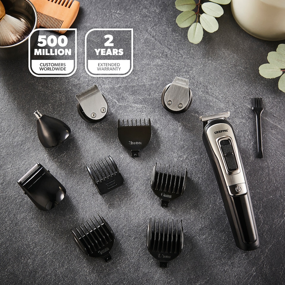 image 1 of GEEPAS 11-in-1 Rechargeable Multi Grooming Kit
