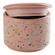 image 3 of Interiors By Premier Small Pink Terrazzo Storage Canister,Kitchen Canister With Airtight Lid,Canister With Pastel Pink Hue