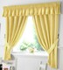 image 1 of Gingham Kitchen Curtains - Yellow - 117cm x137cm