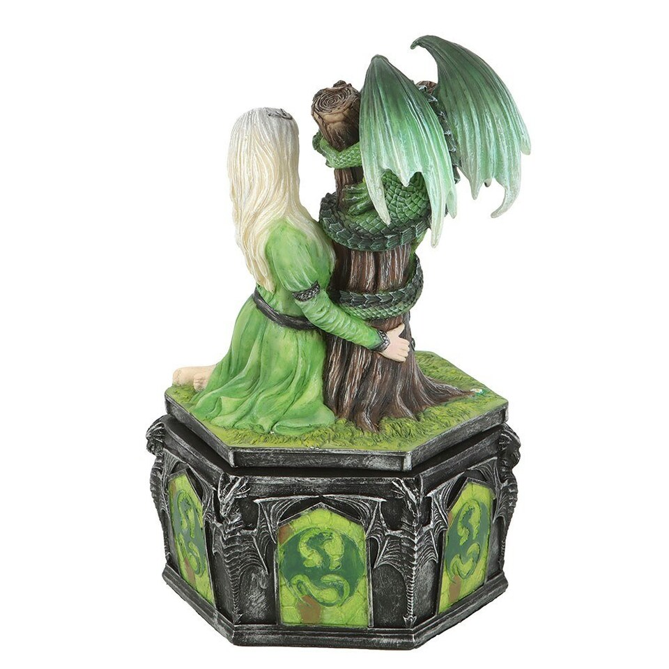 image 1 of Anne Stokes Dragon Friendship Summer Decorative Box - Multicoloured - One Size