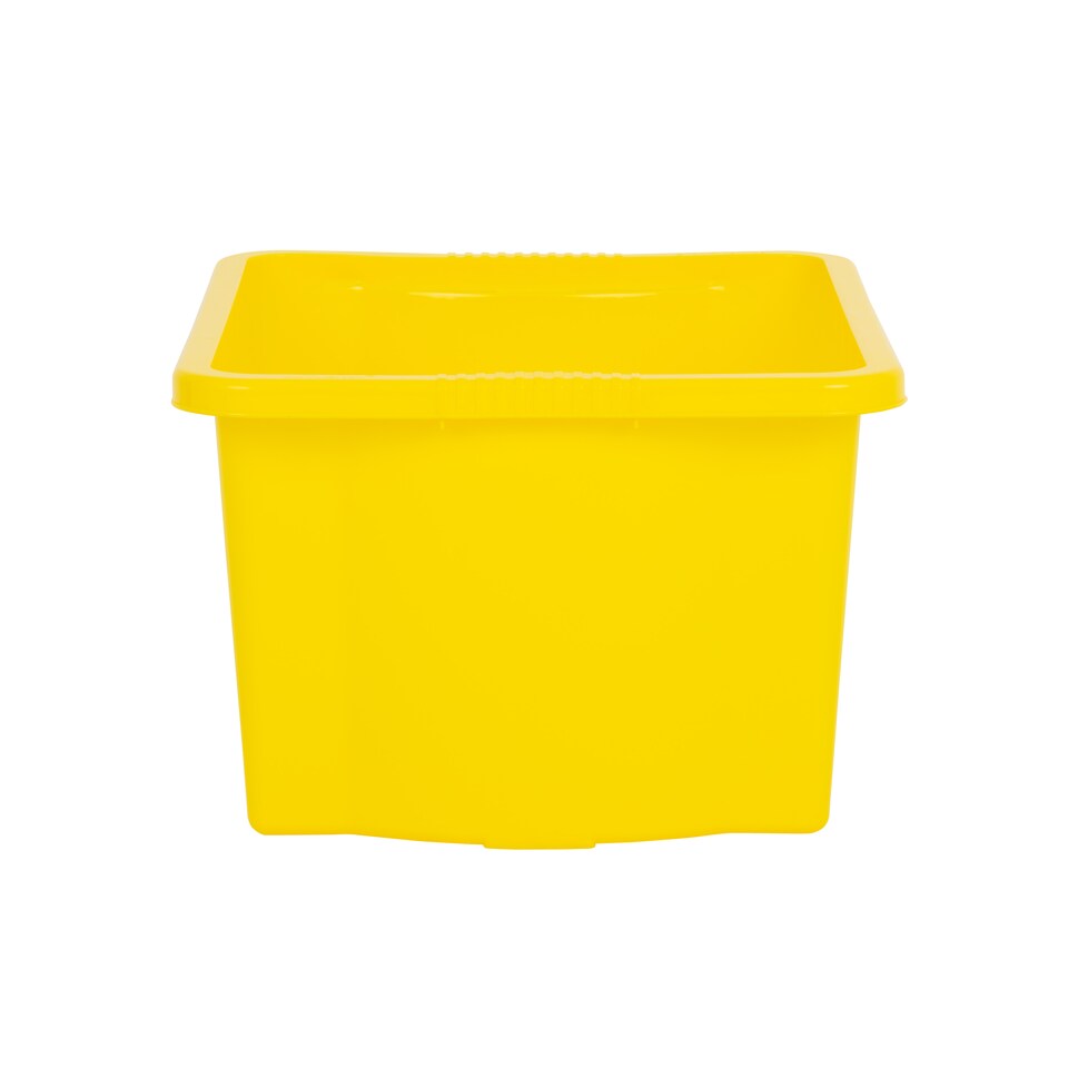 image 1 of Wham Stack & Store 4 x 35L Plastic Storage Boxes | Yellow | 4