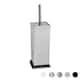 image 1 of Harbour Housewares Square Toilet Brush - Chrome Grey