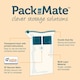 image 5 of Packmate 2pc Large Flat Vacuum Storage Bag Set (55 x 80cm) Clear