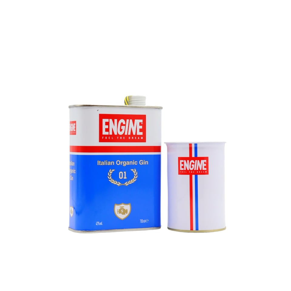 image 1 of Engine - Pure Organic Gin (70cl) (Includes Metal Cup)