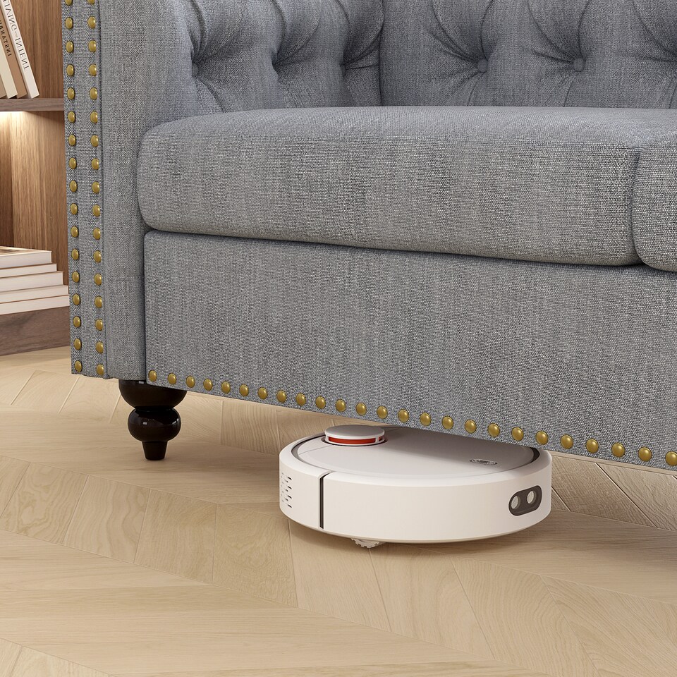 image 1 of Chesterfield Fabric Button back Sofa Settee - Victoria
