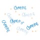 image 2 of 5oz Blue Bunting Christening Foil Confetti