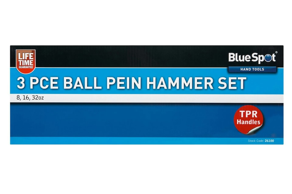 image 1 of Blue Spot Tools - 3 Pce Ball Pein Hammer Set