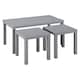 image 1 of URBNLIVING Wooden Nesting Stacking Tables Set Of 3 | Multi | Grey | 3