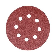 Timco - Random Orbital Sanding Discs - 120 Grit - Red (Size 125mm - 5 Pieces)