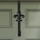image 2 of Black Fleur de Lys Wreath Hanger