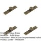 image 2 of 4 PACK 30mm Antique Brass Cupboard Knob with Elegant Backplate Design - Kitchen Cabinet Knob