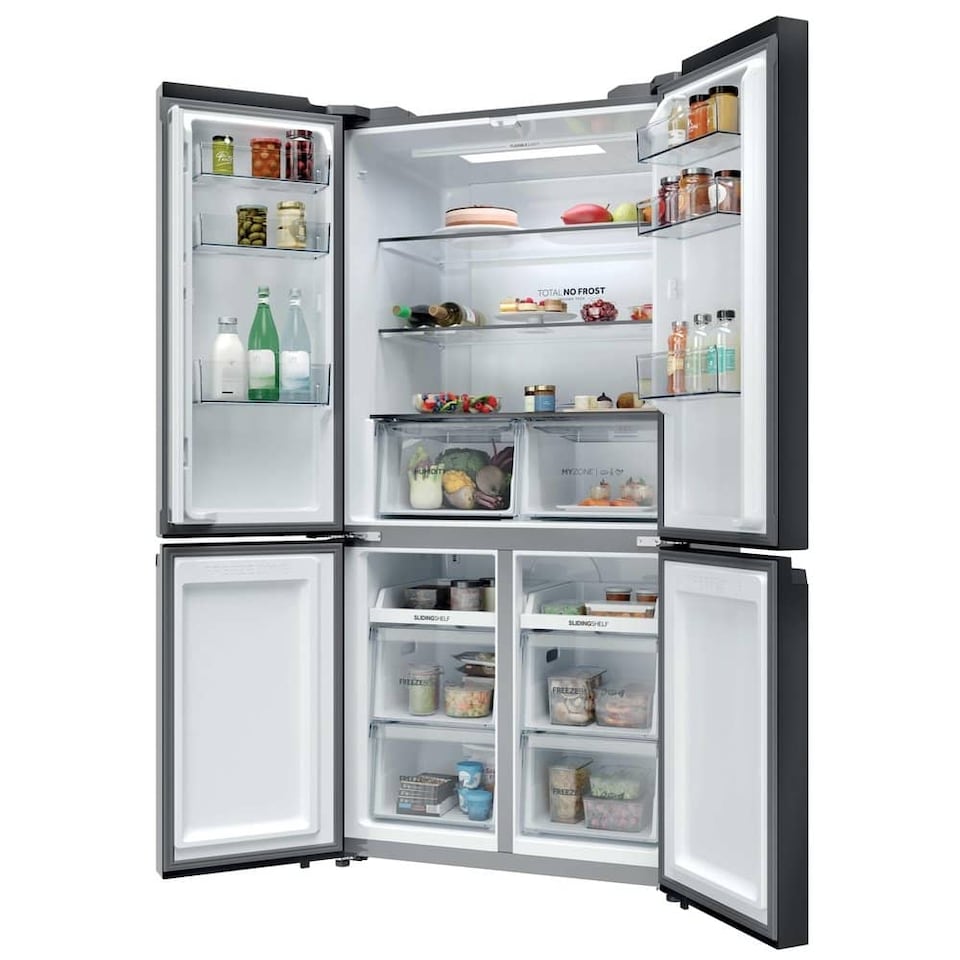 image 1 of Haier HCR39F19ENPT - Slate Black American Fridge Freezer - 651L - 4 Star Energy Rating- E rated