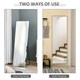 image 4 of HOMCOM Full Length Mirror Floor Standing or Wall-Mounted, Dressing Mirror, Black