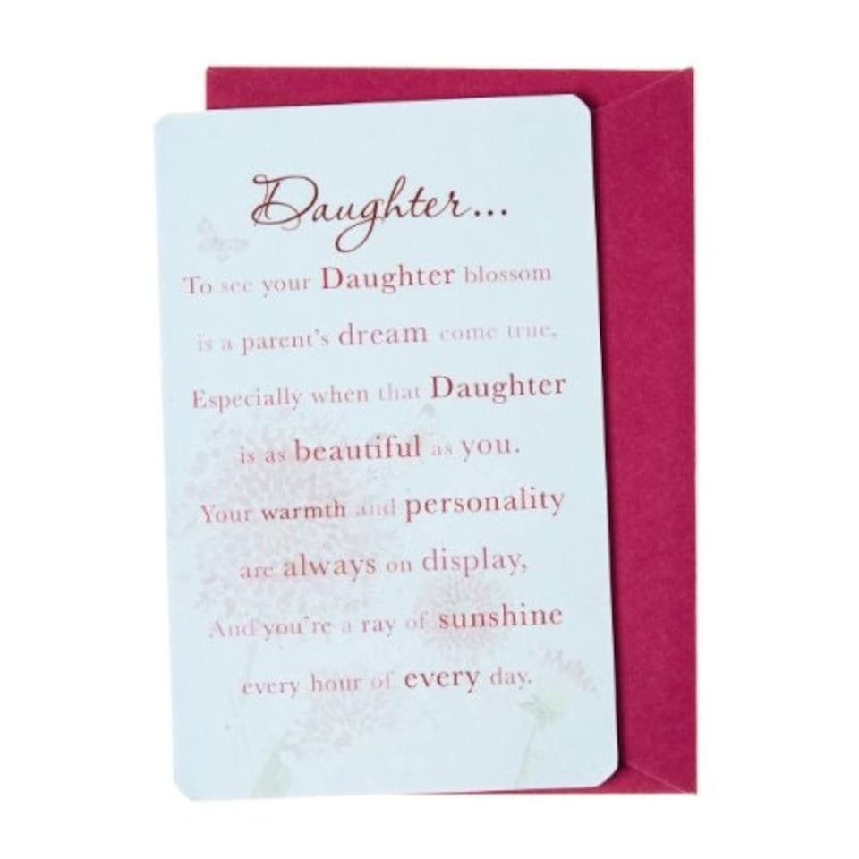 image 1 of Words of Endearment Daughter... Mini Card