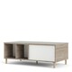 image 4 of Rome Coffee Table with Sliding Top in Jackson Hickory Oak and Matt White