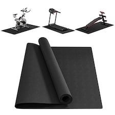 HOMCOM Thick Equipment Mat Gym Exercise Fitness Workout Tranining Bike Protect
