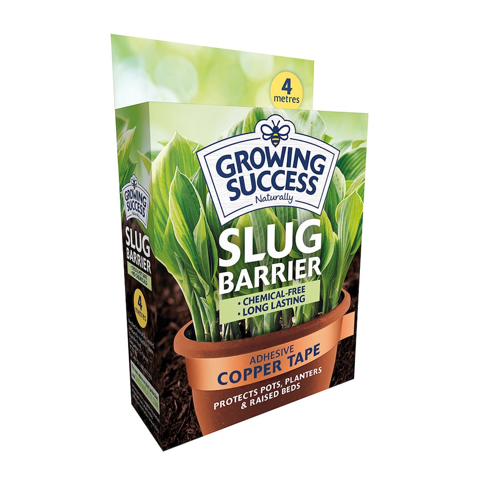 image 1 of Growing Success Copper Slug & Snail Barrier Tape 4m | Brown | Copper | Pack