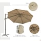 image 5 of Outsunny 3(m) Cantilever Parasol 360 Rotation Roma Umbrella Tilt Crank