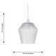 image 5 of Porter - Clear Textured Glass Easy Fit Pendant Shade Clear