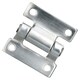 image 2 of Stainless Steel Pressed Hinge Heavy Duty 58x59mm Industrial Door Hatch Locker Silver