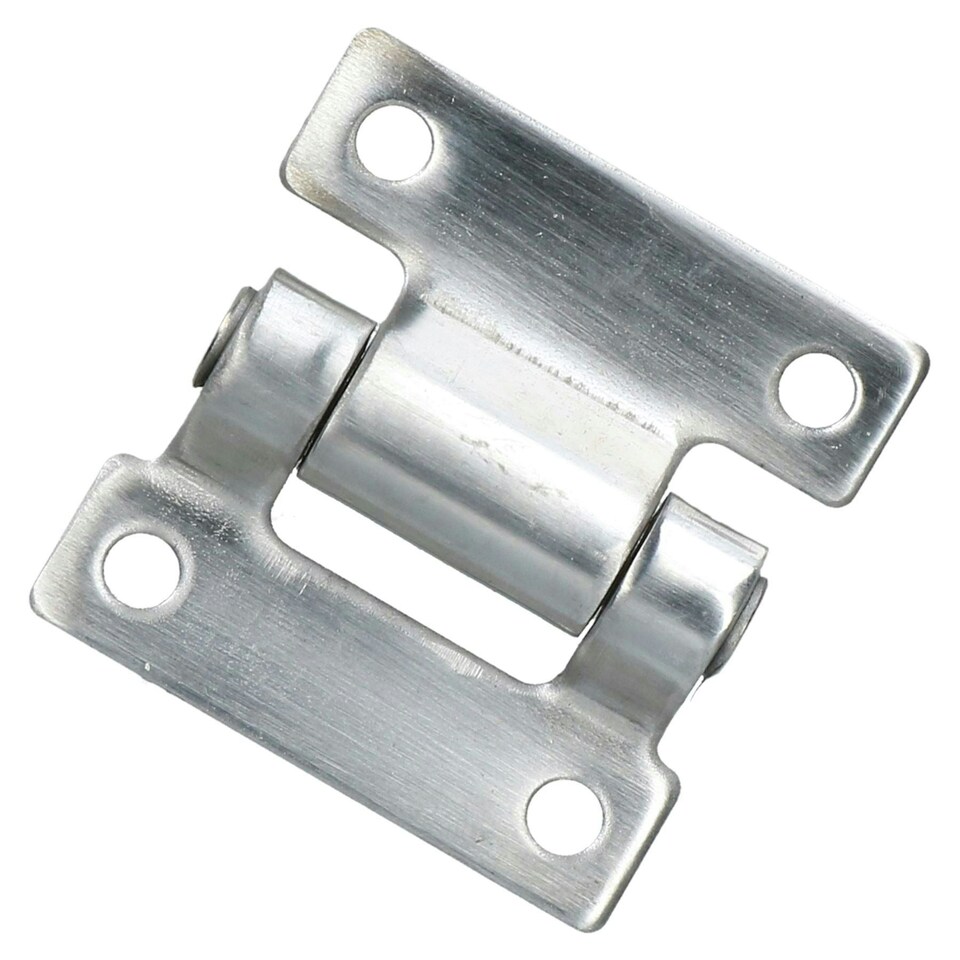 image 1 of Stainless Steel Pressed Hinge Heavy Duty 58x59mm Industrial Door Hatch Locker Silver