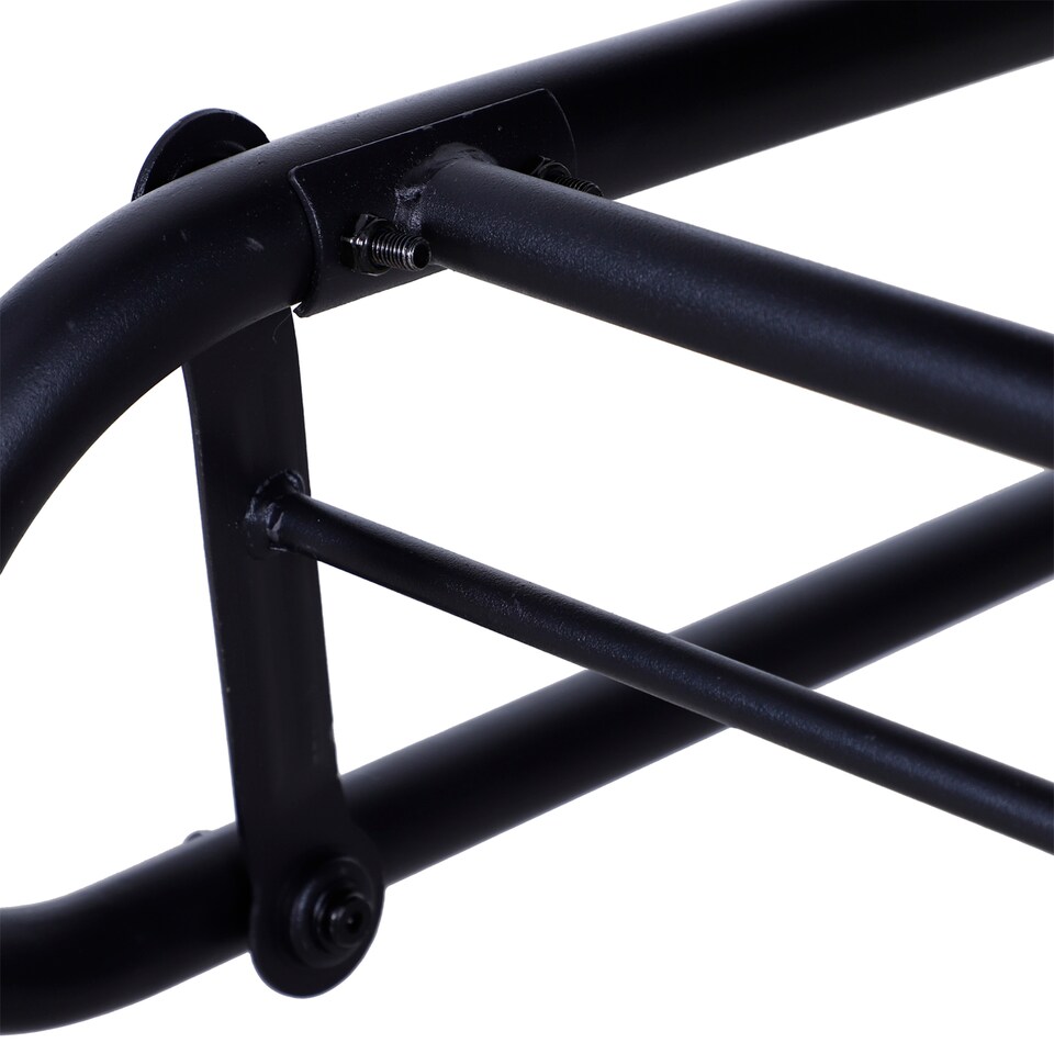 image 1 of Outsunny 2 Seater PE Rattan Glider Bench, Outdoor Loveseat Chair with Steel Frame, Porch Rocking Glider for 2 Person with Armchair, High Back, Black