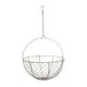 image 1 of Outdoor Hanging Wired Netted Basket - Mild Steel - L30 x W30 x H40 cm - Zinc Black