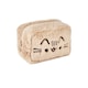 image 3 of Pusheen Embroidered Vanity Case - Beige - One Size Brown