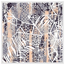 Grunged print (Picture Frame) White | M