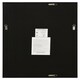 image 6 of Dalton Black All Glass Mirror 90 x 60 CM Black